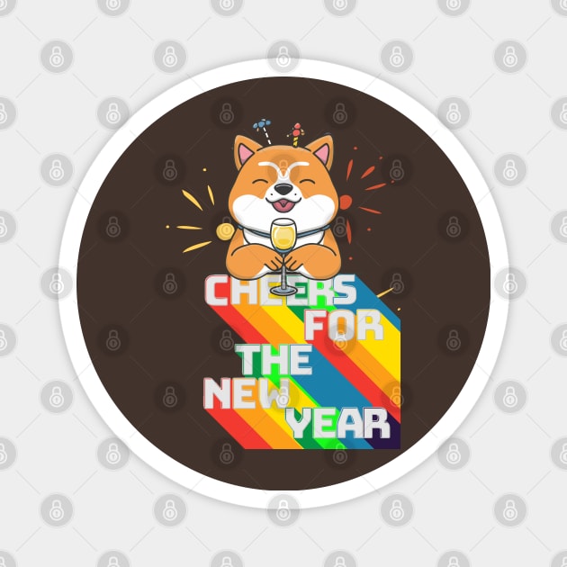 Cheers for the New Year Magnet by Cheeky BB